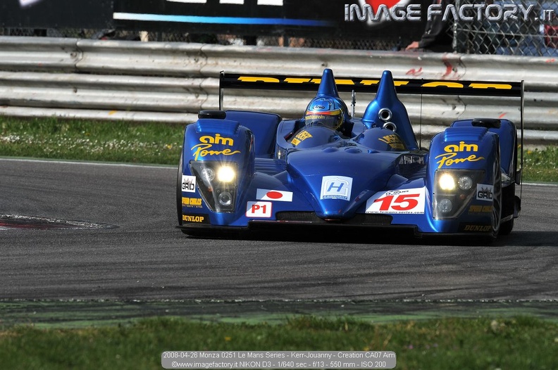 2008-04-26 Monza 0251 Le Mans Series - Kerr-Jouanny - Creation CA07 Aim.jpg